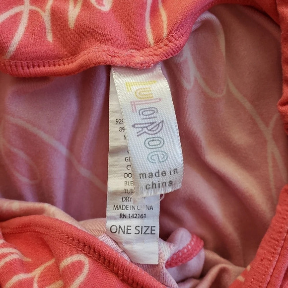 LuLaRoe Women's pink Soft Print Stretch OS - Picture 5 of 5